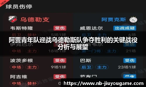 阿贾青年队迎战乌德勒斯队争夺胜利的关键战役分析与展望